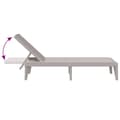 Miniatyrbillede 6 af 10: vidaXL liggestol 186x60x29 cm PP cappuccinofarvet