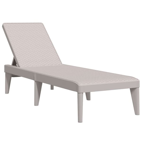 vidaXL liggestol 186x60x29 cm PP cappuccinofarvet