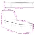Miniatyrbillede 9 af 10: vidaXL liggestol med hynde 186x60x29 cm PP hvid