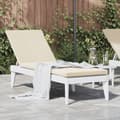 Miniatyrbillede 1 af 10: vidaXL liggestol med hynde 186x60x29 cm PP hvid