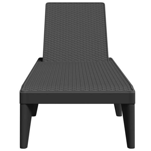 vidaXL Aurinkotuoli antrasiitti 186x60x29 cm PP