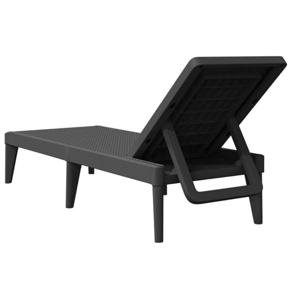 vidaXL Aurinkotuoli antrasiitti 186x60x29 cm PP