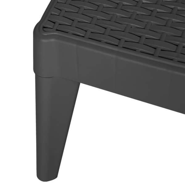 vidaXL Aurinkotuoli antrasiitti 186x60x29 cm PP
