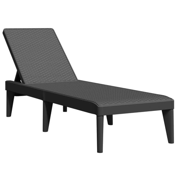 vidaXL Aurinkotuoli antrasiitti 186x60x29 cm PP