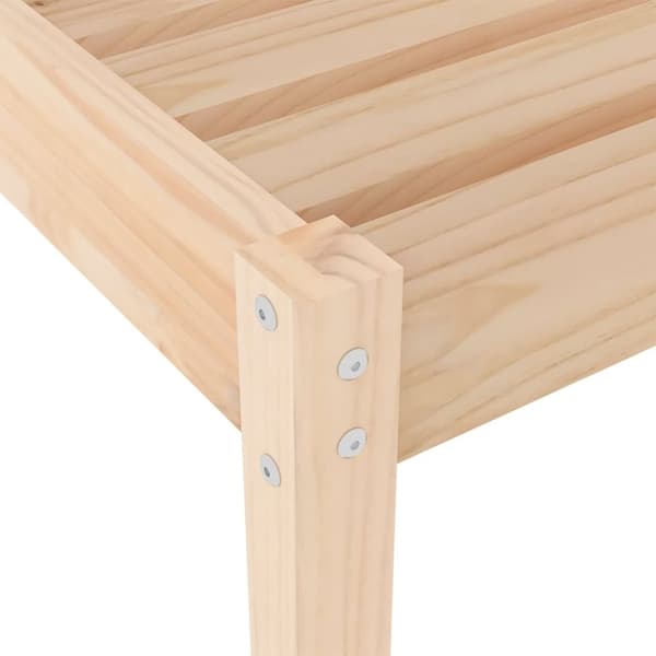vidaXL Aurinkotuolit 2 kpl 199,5x60x74 cm täysi mänty
