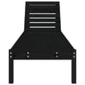 Miniatyrbillede 3 af 11: vidaXL liggestole 2 stk. 199,5x60x74 cm massivt fyrretræ sort