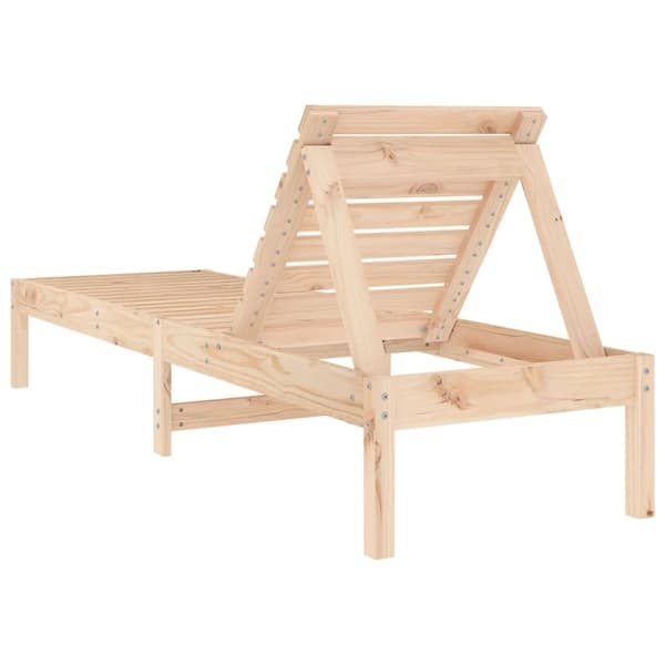 vidaXL liggestol 199,5x60x74 cm massivt fyrretræ