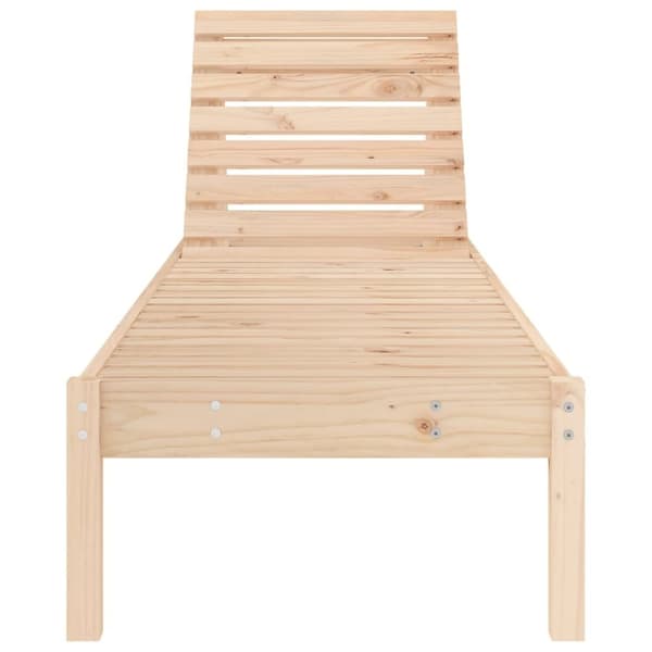 vidaXL liggestol 199,5x60x74 cm massivt fyrretræ