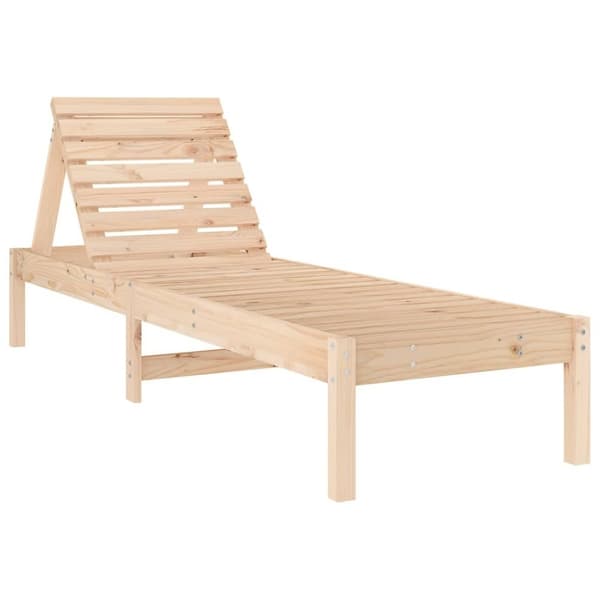 vidaXL liggestol 199,5x60x74 cm massivt fyrretræ