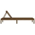 Miniatyrbilde 3 av 10: vidaXL Solseng honningbrun 199,5x60x74 cm heltre furu