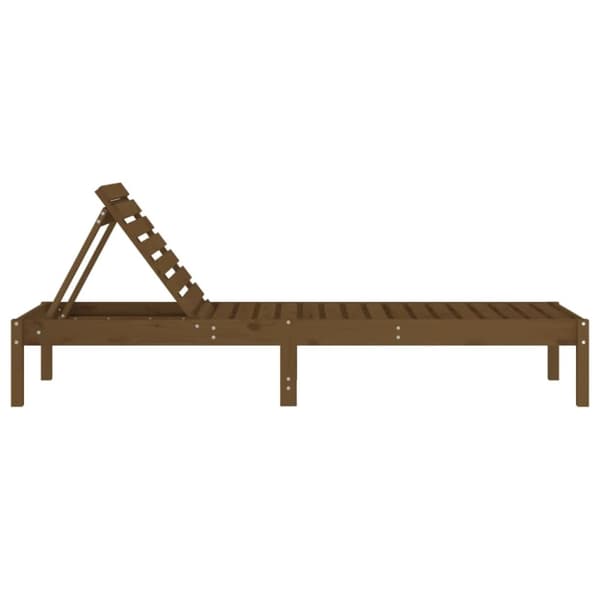 vidaXL Solseng honningbrun 199,5x60x74 cm heltre furu