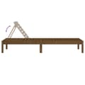 Miniatyrbilde 5 av 10: vidaXL Solseng honningbrun 199,5x60x74 cm heltre furu