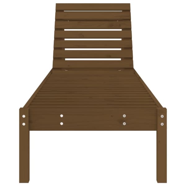 vidaXL Solseng honningbrun 199,5x60x74 cm heltre furu