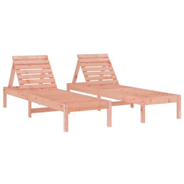 vidaXL liggestole 2 stk. 199,5x60x74 cm massivt douglasgran