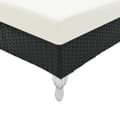 Miniatyrbillede 5 af 6: liggestol med hynde polyrattan sort