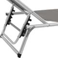 Miniatyrbillede 8 af 10: foldbar liggestol med tag aluminium og textilene grå