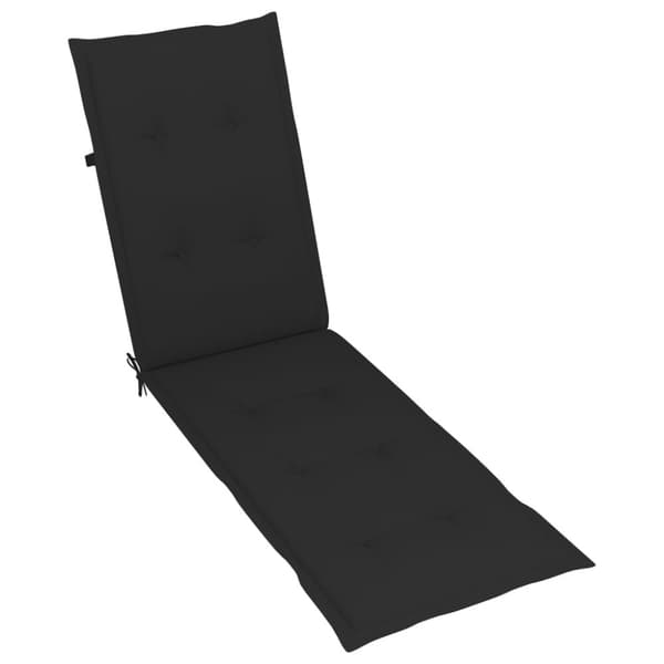 Patio lepotuoli jalkatuella ja tyynyllä, massiivi akaasiapuuta
