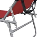 Miniatyrbillede 5 af 7: foldbar liggestol med baldakin aluminium rød