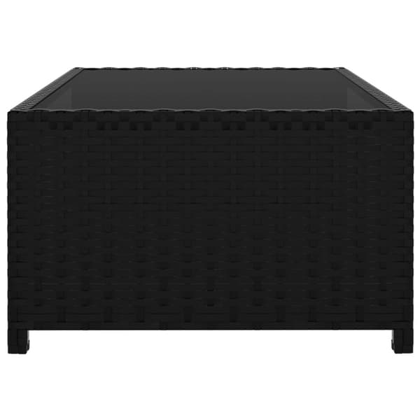 havestole 2 stk. med lænefunktion og bord polyrattan sort
