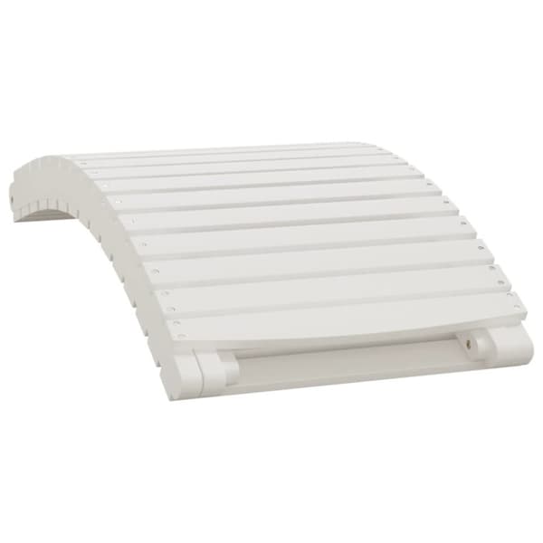 liggestole 2 stk. 184x55x64 cm massivt akacietræ hvid