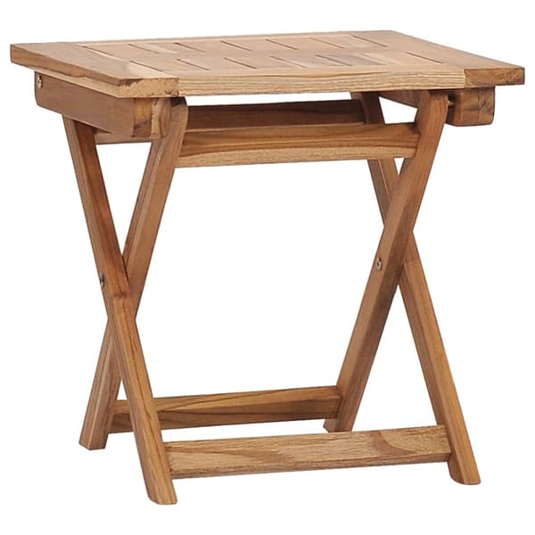 Däckstolar med fotpallar och bord massiv teak