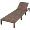 Miniatyrbillede 6 af 9: liggestol med hynde polyrattan brun