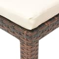 Miniatyrbillede 7 af 9: liggestol med hynde polyrattan brun
