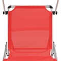 Miniatyrbillede 7 af 10: foldbar liggestol med tag aluminium og textilene rød