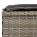 Miniatyrbillede 9 af 10: liggestol 1 stk. med hynde 201x55x62 cm polyrattan grå