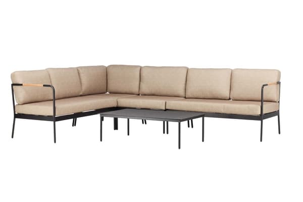 Pehnna salongsett 2 deler beige,svart.