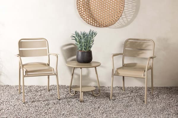 Faro salongsett 3 deler beige.