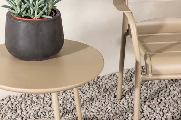 Faro salongsett 3 deler beige.