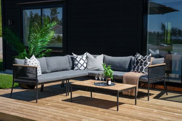 Nettan loungesæt 2 dele sort,grå,natur.