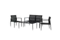 Miniatyrbild 1 av 5: Break lounge set 4 delar svart.