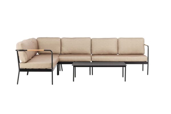 Pehnna loungesæt 2 dele beige,sort.
