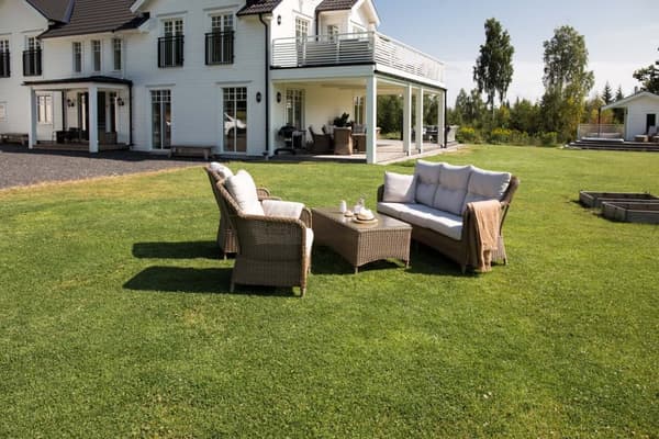 Vikelund lounge set 4 delar natur.