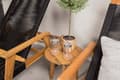 Miniatyrbild 4 av 4: Acacia lounge set 3 delar svart,natur.