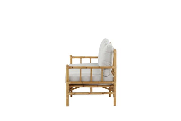 Cane havesofa inkl. hynder 3 pers. natur.