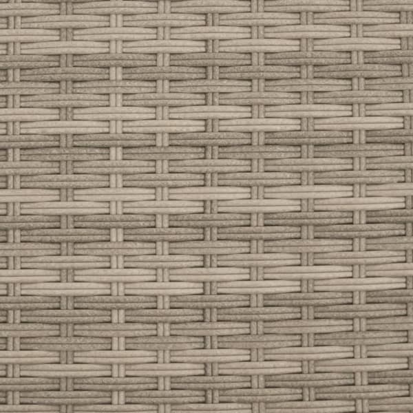 vidaXL loungesofa med hynder polyrattan lysegrå