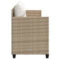 Miniatyrbillede 4 af 9: vidaXL loungesofa med hynder polyrattan beige