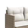 Miniatyrbillede 6 af 9: vidaXL loungesofa med hynder polyrattan beige
