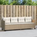 Miniatyrbillede 9 af 9: vidaXL loungesofa med hynder polyrattan beige