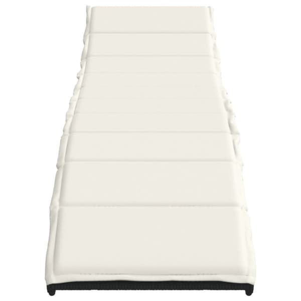 vidaXL Solsängar 2 st med bord svart konstrotting