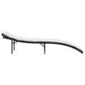 Miniatyrbillede 5 af 10: vidaXL liggestol med hynde 55x199x50 cm polyrattan sort