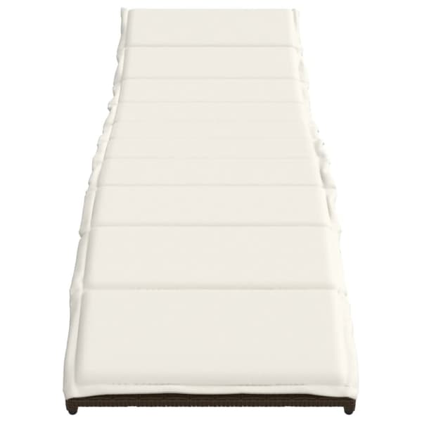 vidaXL liggestole 2 stk. med bord polyrattan brun