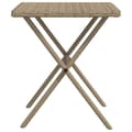 Miniatyrbillede 6 af 11: vidaXL liggestole 2 stk. med bord polyrattan beige