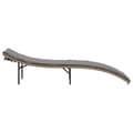 Miniatyrbillede 5 af 10: vidaXL liggestol med hynde 55x199x50 cm polyrattan beige
