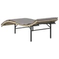 Miniatyrbillede 6 af 10: vidaXL liggestol med hynde 55x199x50 cm polyrattan beige