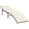 Miniatyrbillede 3 af 11: vidaXL liggestole 2 stk. med bord polyrattan beige