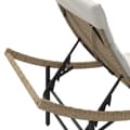 Miniatyrbillede 8 af 11: vidaXL liggestole 2 stk. med bord polyrattan beige